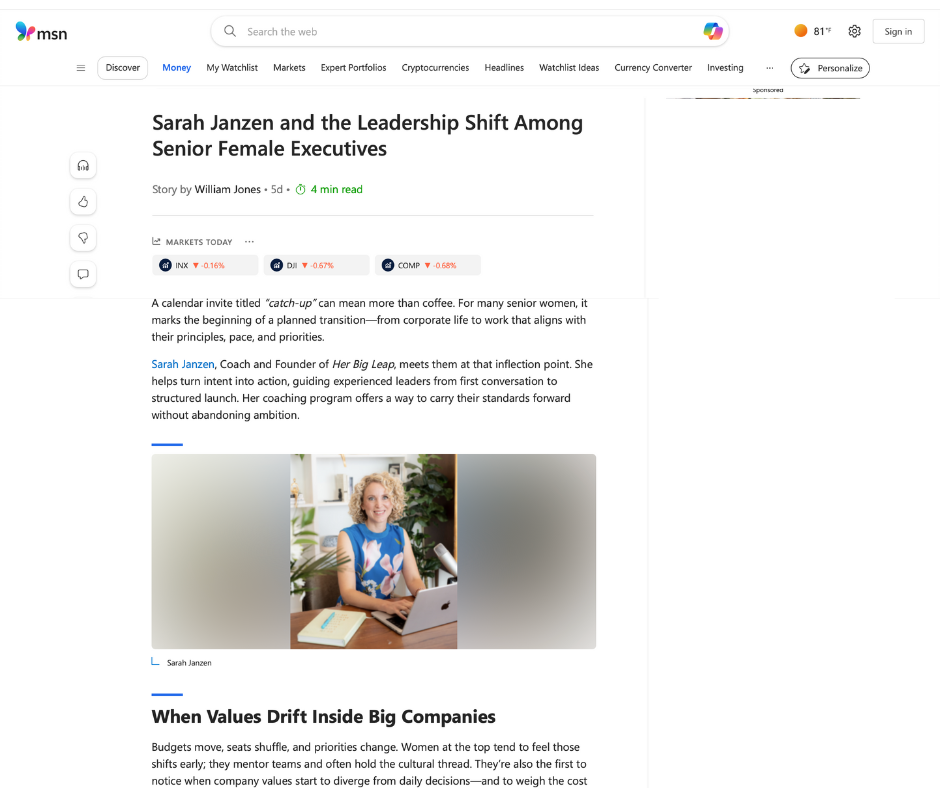 MSN featuring Sarah Janzen MSN featuring Sarah Janzen